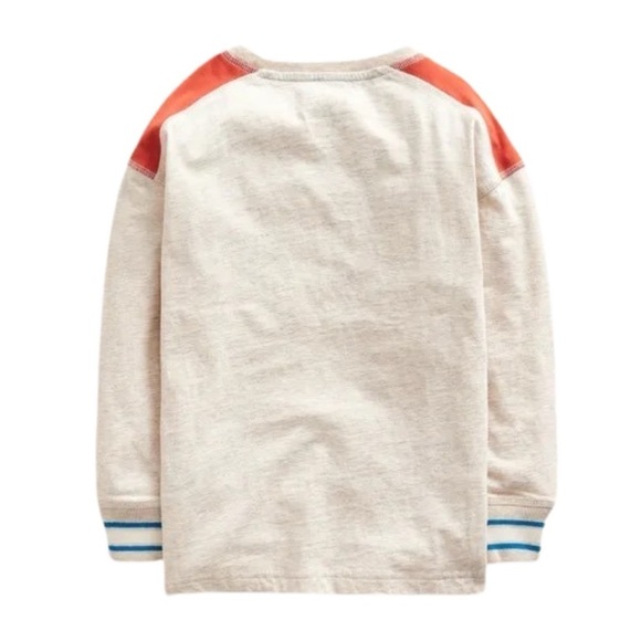 MINI BODEN • Textured Detail T-shirt
Oatmeal Marl Shirt Top - Picture 2 of 4
